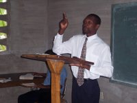 Jacob proclaiming the word in preaching class