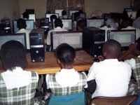 School Students in the Lab Learning Computer Skills