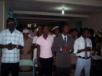 Brothers and sisters offering Praises to Jesus