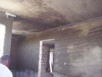 Stuccoing or Plastering on the Second Floor