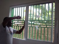 Mounting the Windows of the Health Clinic