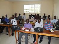 Students in the Bible College in Class