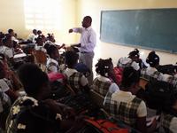 Prof Abraham Pierre Teaching the Bible in 12th Grade Class