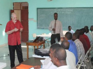 Doctor Tom Sharp  Teaching Young Leaders in Haiti 
