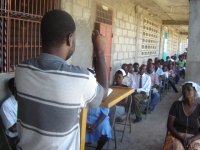 Salonique preaching on balcony