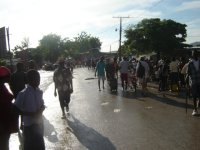 The mass Exodus from  Gonaives