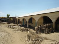 Mud left in school campus