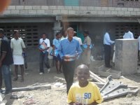 Leaving Church with mosquito nets