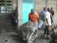 Ezechiel pushing a full wheelbarrow