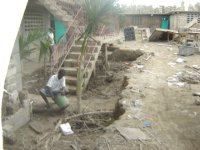 Cleaning one inch of mud after another