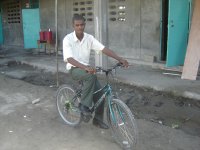 Ronald on his new bike