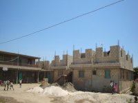 Front side of the first and second school building