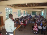 Brother Estevol addressing junior worship