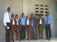 From left to right: Pierre-Edouard, Linise, Carline, Bondler, Benette, Jean Marc, Madeline, Rila, Gabriel.