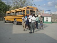 Living Water Bringing food to the victims at the health center in K-soleil