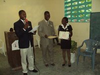 Benette Augustin, our second grade teacher with her state sanctioned diploma