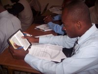 Marc-Kendy analysing the Word in a Class on Leadership