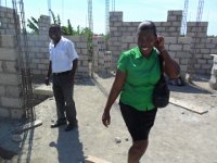 Dr. Dan and Gine visiting the progress on the Building of the Health Clinic