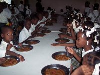 Elemtary Students Eating at the Cafeteria 