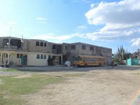 Looking at the Twin Buildings Guest House (left) and the Cafeteria (Right)