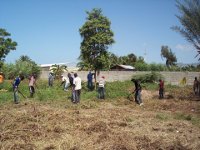 Men of the Church Clearing the Site