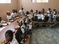 Elementary Students Eating at the Cafeteria