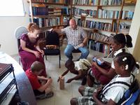 The Yates Visiting with their Sponsored Child at Living Water