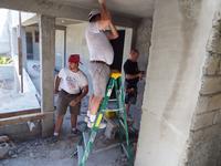 Cory, Alan and Randy Doing Electrical Wiring on the Second Floor of the Church Building