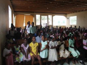 A very Full Children's Church 